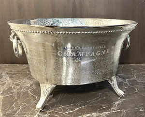 Tazón Redondo de Aluminio para Enfriador de Vino y Cubo, Diseño Moderno para Fiestas - Product Image 3