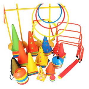 Equipo de entrenamiento deportivo Juego de marcadores de agilidad de fútbol y fútbol con conos y discos de plástico para entrenamiento deportivo - Product Image 5
