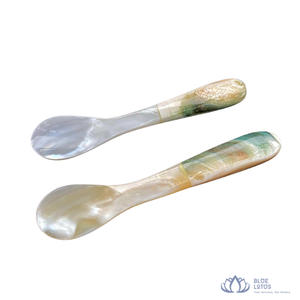 [MEILLEURES VENTES] |   Cuillère à caviar en nacre faite à la main, manche long, pour repas de luxe, thé, dessert, Vietnam - Product Image 1