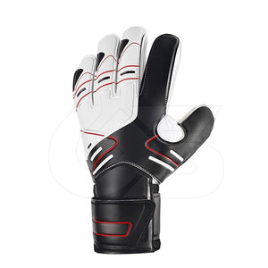 Gants de gardien de but en cuir robuste de couleur contrastée, fabriqués professionnellement pour la sécurité sportive en extérieur - Product Image 4