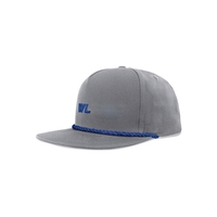 Gorra de Golf Profesional de Fábrica con Cuerda Trenzada, Estructurada, de 5 Paneles, con Visera Plana, Cierre a Presión, Logotipo Bordado Personalizado en 2D y 3D, Venta al Por Mayor