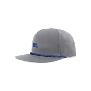 Casquette de golf professionnelle en corde tressée, à visière plate structurée, 5 panneaux, snapback, avec logo brodé 2D 3D personnalisé, vente en gros - Product Image 4