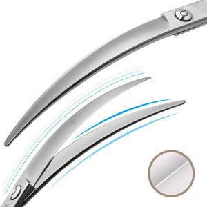 Fenice, fournisseur de produits de beauté pour animaux de haute qualité, ciseaux de toilettage pour animaux avec logo personnalisé, ciseaux courbes pour effiler les poils - Product Image 3