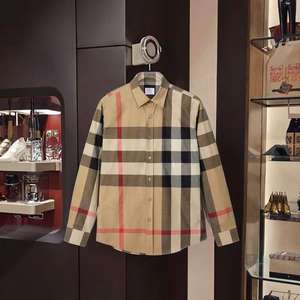 Camisa de Negocios de Manga Larga para Hombre, 100% Algodón, Estilo Casual, con Logotipo Personalizado, Botones Vintage, Técnica Burberry, Corte Slim, Transpirable, Estilo Londres - Product Image 2