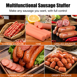 Nouvelle machine à saucisses et à garnir manuelle Welldone de 5 L en acier inoxydable de qualité alimentaire avec certification CE pour usage commercial - Product Image 6
