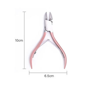 Stainless Steel Curved Cuticle Nippers with Wide Jaw Opening for Finger Pedicure & Manicure - Product Image 1