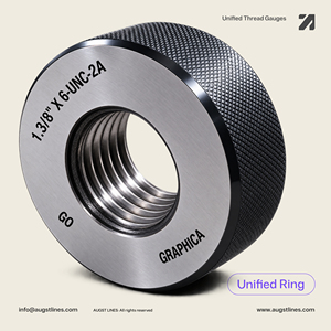เกจวัดเกลียวแบบวงแหวน GO+NOGO Class 2A/3A มาตรฐานอเมริกัน เบอร์ 0-12 UNC/UNF ผู้ผลิตและจำหน่ายเกจวัดเกลียว ผลิตในอินเดีย - Product Image 4