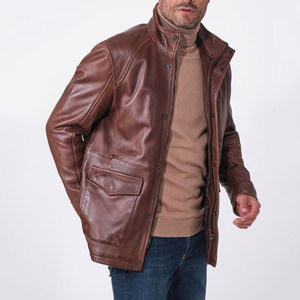 Chaqueta de Cuero Impermeable para Hombre, Marca Comfortex International, Estilo Moderno y Ajustado, la Más Vendida - Product Image 4
