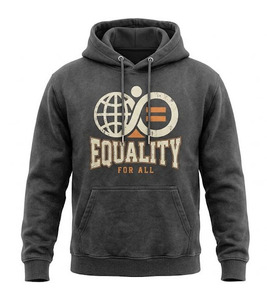 Sudadera con Capucha Personalizada de Gran Tamaño con Diseño Gráfico, Estilo Vintage, de Forro Polar, para Marcas de Moda, OEM, ODM, Sudadera al por Mayor para Unisex - Product Image 1