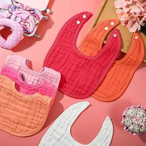 Bavoirs en mousseline de luxe pour bébé 100% bambou, doux et respirants - Product Image 2