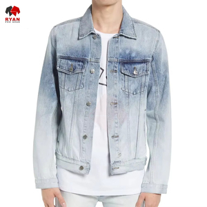 เสื้อแจ็คเก็ตยีนส์ผู้ชายติดกระดุมด้านหน้า ออกแบบเองได้ รับผลิตแบบ OEM ODM สไตล์คลาสสิก แฟชั่นลำลอง - Product Image 5