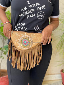 Hot Fashion Fringe Fanny Pack Waist <b>Bag</b> Woman Multicolor Fringe Leather Waist Bum <b>Bag</b> - Product Image 4