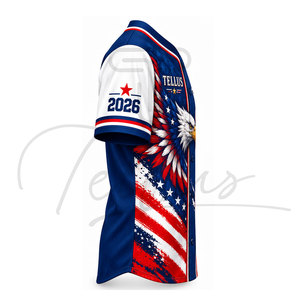 Último Diseño de Camiseta de Béisbol para Hombre a Precio Económico, Color Sólido, Talla Personalizada, Camiseta de Béisbol Sublimada, Uniformes - Product Image 3