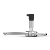 Débitmètre numérique à capteur mécanique 4 chiffres en acier inoxydable pour liquides (diesel, eau, alcool) avec précision de 1 %
