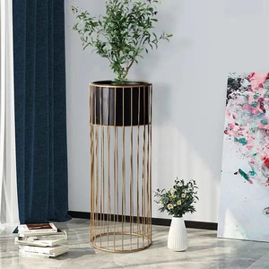 Support de plante en métal durable et mobile, lot de 2, pour décoration intérieure et extérieure, idéal pour le salon - Product Image 6