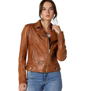 Chaqueta de Motociclista de Cuero PU para Mujer, Proveedor Mayorista Personalizado a Precios Accesibles 2025 - Product Image 1