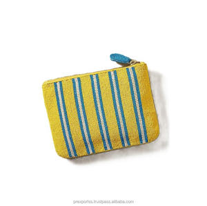 <b>Boho</b> Sunshine Beaded Pouch Rainbow Zip Clutch Gift Handmade Festival <b>Bag</b> Summer Coin Purse Colorful Beads Artisan Large Capacity - Product Image 6