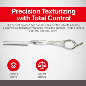 Hot Selling Professional Styling Razors <b>Ring</b> Handle Stainless Steel Blade Knife for Hair <b>Thinning</b>, Texturing & Salon Grooming - Product Image 6