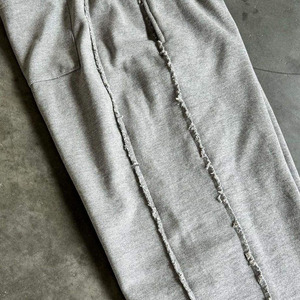 Custom Streetwear Oversized High Waist Acid Wash Baggy Wide Leg Sweat Pants Jogger <b>Rhinestone</b> Sweatpants - Product Image 4
