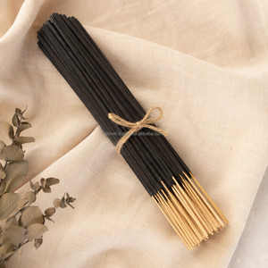 Bâtons d'encens noirs faits à la main, parfum bois de santal, Agarbatti, encens religieux, écologique, aromathérapie, vente en gros, export en vrac - Product Image 6