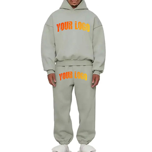 Conjunto Deportivo de Dos Piezas para Hombre, Sudadera con Capucha y Pantalones Anchos, Estilo Informal, para Invierno - Product Image 1