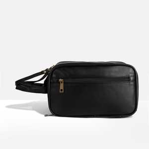 Sac vintage en cuir véritable résistant à l'eau, portable, réutilisable, multifonctionnel, avec fermeture éclair, unisexe, usage quotidien, marron - Product Image 4