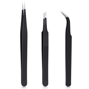 Pinzas para Pestañas de Acero Inoxidable con Logotipo Personalizado Gratis, Venta al por Mayor, Alta Calidad, Probadas a Mano, Embalaje Personalizado - Product Image 1
