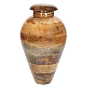 Memorable Cremation Mango <b>Wood</b> Funaral <b>Urn</b> <b>for</b> Human <b>Ashes</b> Shiny Polished Mango <b>Wood</b> Adult Cremation <b>Urns</b> With Metal Lid - Product Image 3