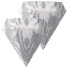 Éponge de maquillage Tony Moly Marble Gray Diamond, super douce, 2 pièces, éponge triangulaire pour poudre, matériau imprimé - Product Image 1