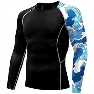 Rashguard MMA très vendu, vêtements de sport de haute qualité, rashguard MMA en spandex et polyester, service OEM, personnalisable - Product Image 6