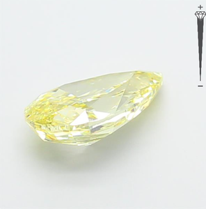 Diamante Cultivado en Laboratorio con Certificación IGI, 2.08 CT, Corte PEAR MODIFIED, Color Amarillo Fantasía, Claridad VVS2, CVD LG 795645251 para Joyería ROYAL - Product Image 3
