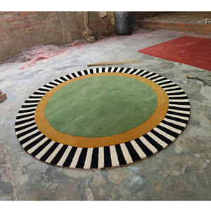 Tapis modernes ovales personnalisés, grands tapis contemporains orientaux en laine pour le salon, la décoration intérieure, la décoration intérieure, les ensembles de tapis de design d'intérieur - Product Image 6