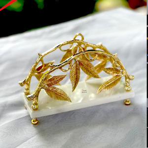 Royal Look Gold Finished Decorative Metal <b>Tissue</b> Box Restaurant Bar Rectangular Shape Home and <b>Kitchen</b> <b>Tissue</b> Boxes <b>Holder</b> - Product Image 5