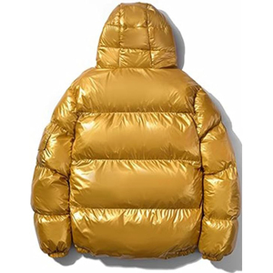 OEM Winter <b>Puffer</b> <b>Jacket</b> for <b>Men</b> High Quality Reflective Fabric Custom Print Pattern <b>Hooded</b> Collar Windproof Warm Outdoor Hiking - Product Image 5