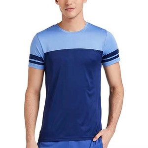 เสื้อยืดออกกำลังกายผู้ชายคุณภาพสูง OEM สไตล์สตรีทแวร์ สำหรับวิ่งและฝึกซ้อม สีพื้น เรียบง่าย ทันสมัย เหมาะสำหรับออกกำลังกายที่ยิม - Product Image 1
