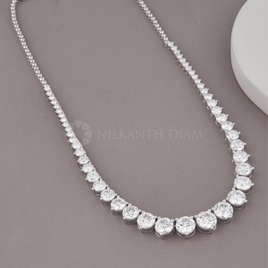 Collier de diamants de laboratoire de qualité supérieure, coupe ronde, 30,00 carats au total, pour la vente en gros - Product Image 3
