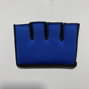 Blue <b>Fingerless</b> Neoprene Sports <b>Gloves</b> Breathable Moisture Wicking Unisex Hand Protection for Boxing Gym Training - Product Image 2