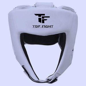 อุปกรณ์ป้องกันศีรษะสำหรับชกมวยสีน้ำเงิน รุ่น Top Boxing สีเทา ทำจากวัสดุ PU แบบผูกเชือก สำหรับฝึกซ้อมและแข่งขัน ระบายอากาศได้ดี เหมาะสำหรับผู้ใหญ่ ป้องกันศีรษะในศิลปะการต่อสู้ - Product Image 5
