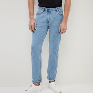 Cotton Jeans Distressed Design Custom Eco-Friendly Plus Size Fashion <b>Denim</b> <b>Material</b> Stretchable Casual Men's Jeans - Product Image 2