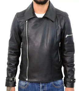 Chaquetas de Cuero PU para Hombre, Diseño Moderno y Elegante, Mangas Largas, Cuello con Capucha, Chaqueta de Invierno a la Moda, Logotipo Frontal Personalizado OEM - Product Image 2