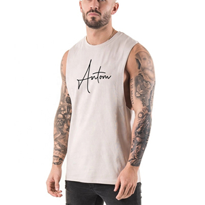 Camiseta sin mangas cómoda y transpirable de bajo precio, ligera, para adultos. - Product Image 3