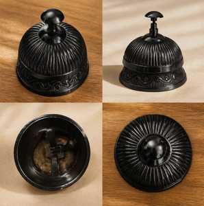 Timbre de Servicio para Hotel en Latón Negro - Product Image 4