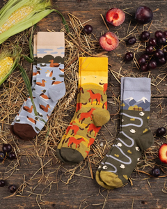 Customized Cotton <b>Crew</b> <b>Socks</b> Striped Knitted Eco-Friendly Warm Breathable Long Cuff Daily Use for Autumn Winter <b>Women</b> Men Kids - Product Image 4