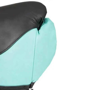 Gants de boxe en similicuir noir et vert menthe, fermeture à lacets, design antidérapant pour adultes - Product Image 2