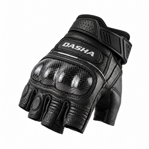 Gants de vélo demi-doigts en cuir de qualité supérieure, antichoc, résistants à la transpiration, pour le cyclisme, les sports et les activités de plein air, vente en gros - Product Image 4