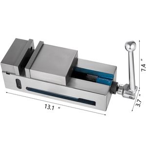 Morsa per Fresatrice da 4 pollici/100mm in Ghisa Nodulare con Forza di Serraggio Massima di 19KN e Mordente come Componente Principale - Product Image 2