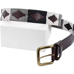 เข็มขัดหนังอาร์เจนตินาระดับพรีเมียม เข็มขัดโปโลปักลายสไตล์ลำลองและกีฬา  ลายนูนแบบดั้งเดิม พร้อมบริการสลักโลโก้ตามสั่ง - Product Image 5