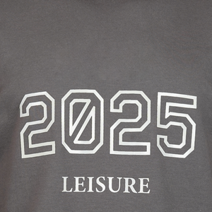 เสื้อยืดแขนยาวผ้าคอตตอนเทอร์รี่ผสมสแปนเด็กซ์ 240GSM แบบกำหนดเองสำหรับผู้ชาย พิมพ์ลาย 3 มิติ คอกลม สตรีทแวร์ ผู้ผลิต OEM - Product Image 4