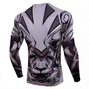 Rashguard personnalisé respirant à logo frontal et manches longues pour MMA BJJ unisexe, haute qualité, best-seller - Product Image 2