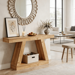 Consolle Lunga in Legno Massello Contemporanea per Casa, Appartamento e Hotel - Product Image 5